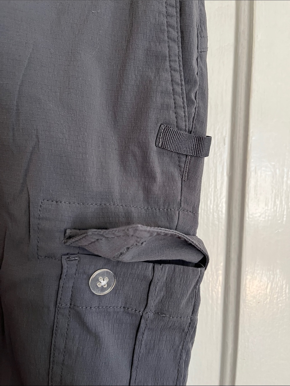 Prana Charcoal Hiking Pants with Utility Pockets and Elastic Ankle - Picture 6 of 6